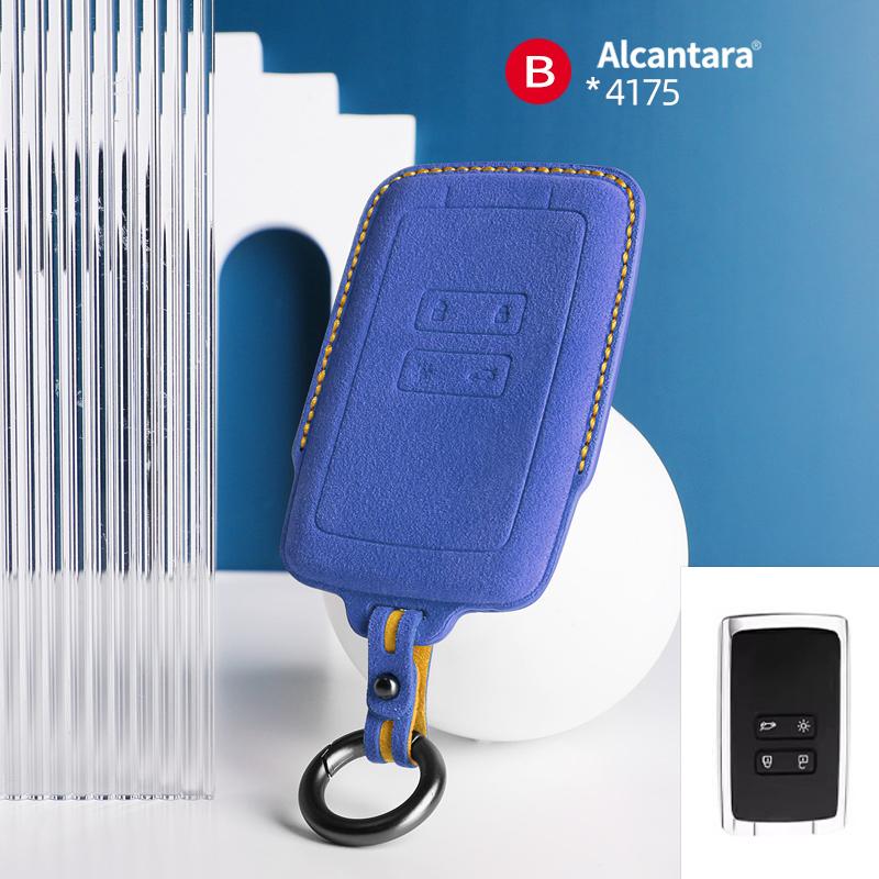 Interior Mouldings Alcantara For Renault Dacia Koleos Captur Megane Clio Scenic Talisman Arkana Sandero Car Key Case Accessories