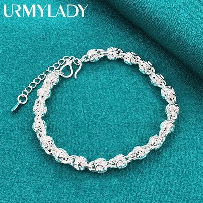 Exquisites Kettenarmband aus 925er Sterlingsilber, modischer Charm-Schmuck