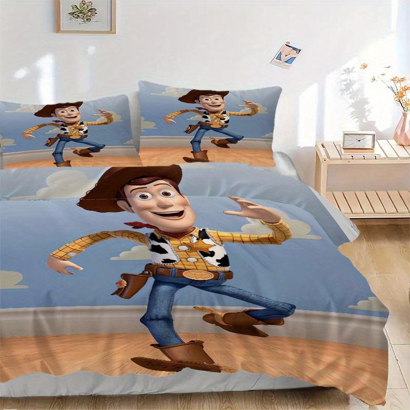 

3pcs Toy Story Woody Print Cover Set Ultra Soft, Breathable, and Comfortable Bedding with Stylish Design for Bedroom and Guest Room Decor 1 Cover 135x200cm