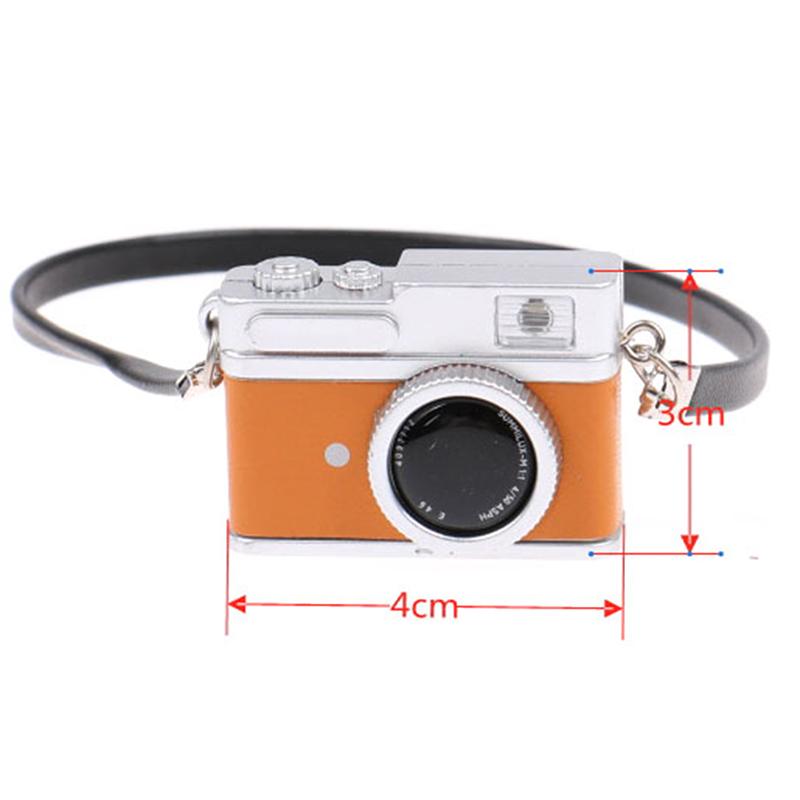 Dollhouse Mini Simulation Retro Flash Classics Camera Model With Sound Decorate