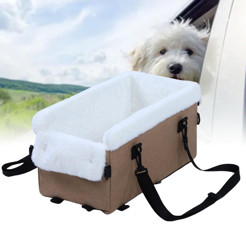 Dog Car Seat Portable Soft Pet Car Travel Home Bed Comfortable Pet Carrier for Cars Trucks SUVs