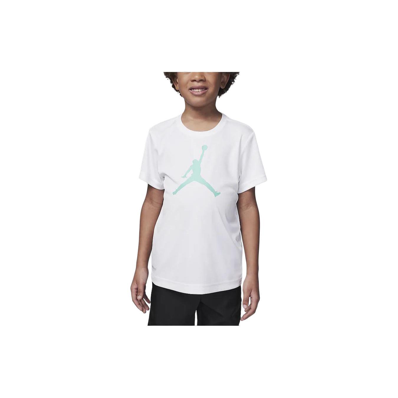 

New Jordan Dri FIT T Shirt White Kids HA2892-102 6