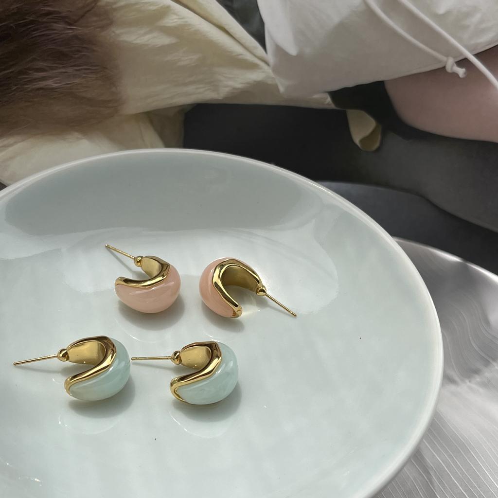 Cherry Blossom Pink Earrings For Women, Small Fresh, Light Luxury, Sweet And Cute, High-End Stud Earrings, Temperament Earrings For Women