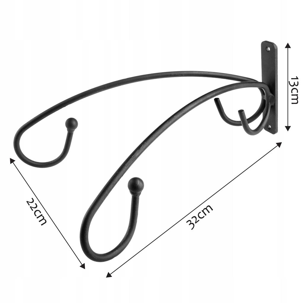 KADAX Pot Holder Double Wall Hanger 32cm