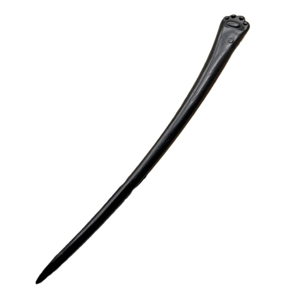 Katzenpfote Holz Haarnadel Kopfschmuck Ebenholz Kätzchen Haarstab Hanfu Accessoire