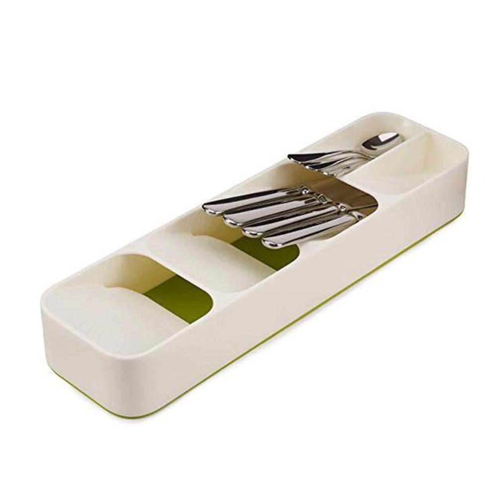 Multi-layer Kitchen Drawer Organizer Tray Spoon Knife Fork Cutlery Separation Storage Box Cutlery