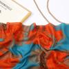 Fashion Women Cotton Viscose Scarf Ombre Floral Voile Beach Hijab Shawls And Wraps Female Foulard Echarpe Designer 180*90Cm