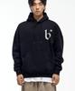 B Logo Hoodie Black