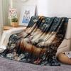 Sleeping Cats  Print Flannel Blanket, High Quality Comfortable for All Seasons, Home Decor, Warmth and Comfort