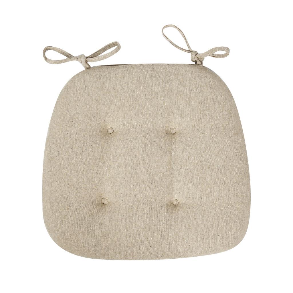 Universelles Esszimmerstuhl-Kissen Verdickt Warmhalten Baumwolle Leinen Sitzkissen Hufeisenform Atmungsaktiv Alle Jahreszeiten Heimgebrauch Kissen