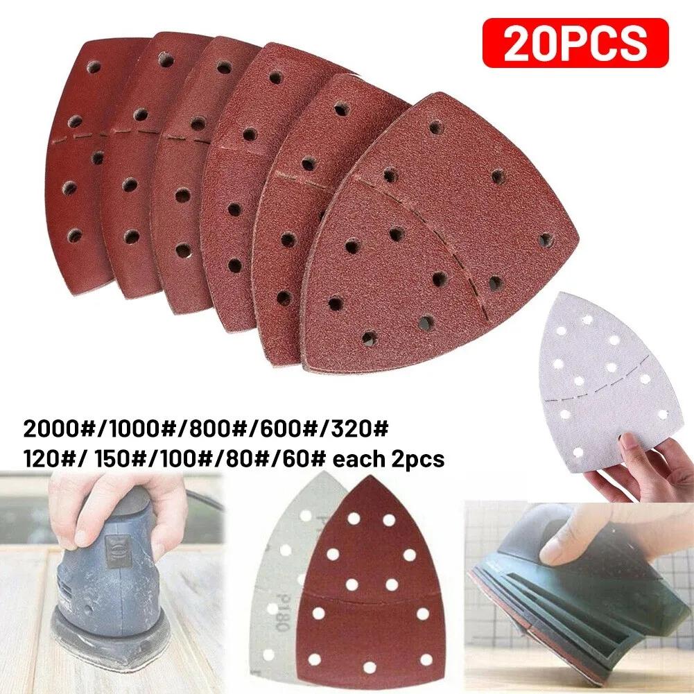 

Abrasive Sheet Set of 20 Compatible with For Bosch PSM Series Sanders Including Different Grit Levels from #60 to #1000 China Mainland