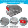 Portable Mini Pocket Pill Box 10 Compartment Small Pill Box Weekly Travel Pill Box Plastic Storage Box