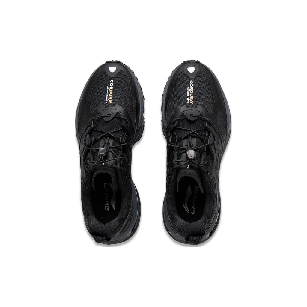 Li Ning Yi Jie Cushioning Slip Resistant Abrasion Resistant Low Top Running Shoes Men's Black ARNT005-1