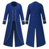 Jiamei Unisex Adult Retro Gothic Steampunk Mid-Length Tailcoat Halloween Costume