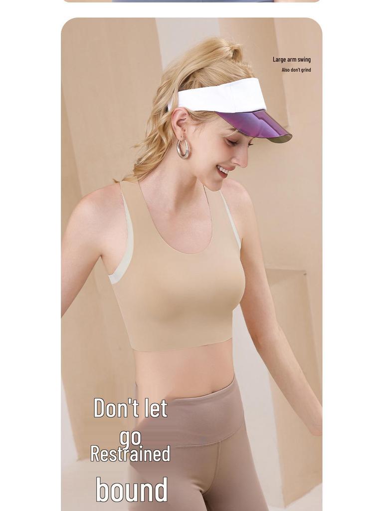 High Impact Breathable Sports Vest with Integrated Cup - Large Bust Yoga & Aerobics Beautiful Back Bra