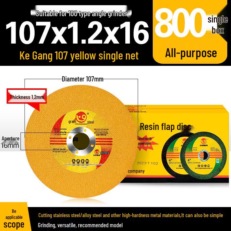 100mm Metal & Stainless Steel Grinding Wheel and Polishing Disc for Angle Grinders