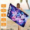 1pc Microfiber Beach Towel for Beach Swimming,K Pop Group Style Print Microfiber Beach Towel for Adults/Children