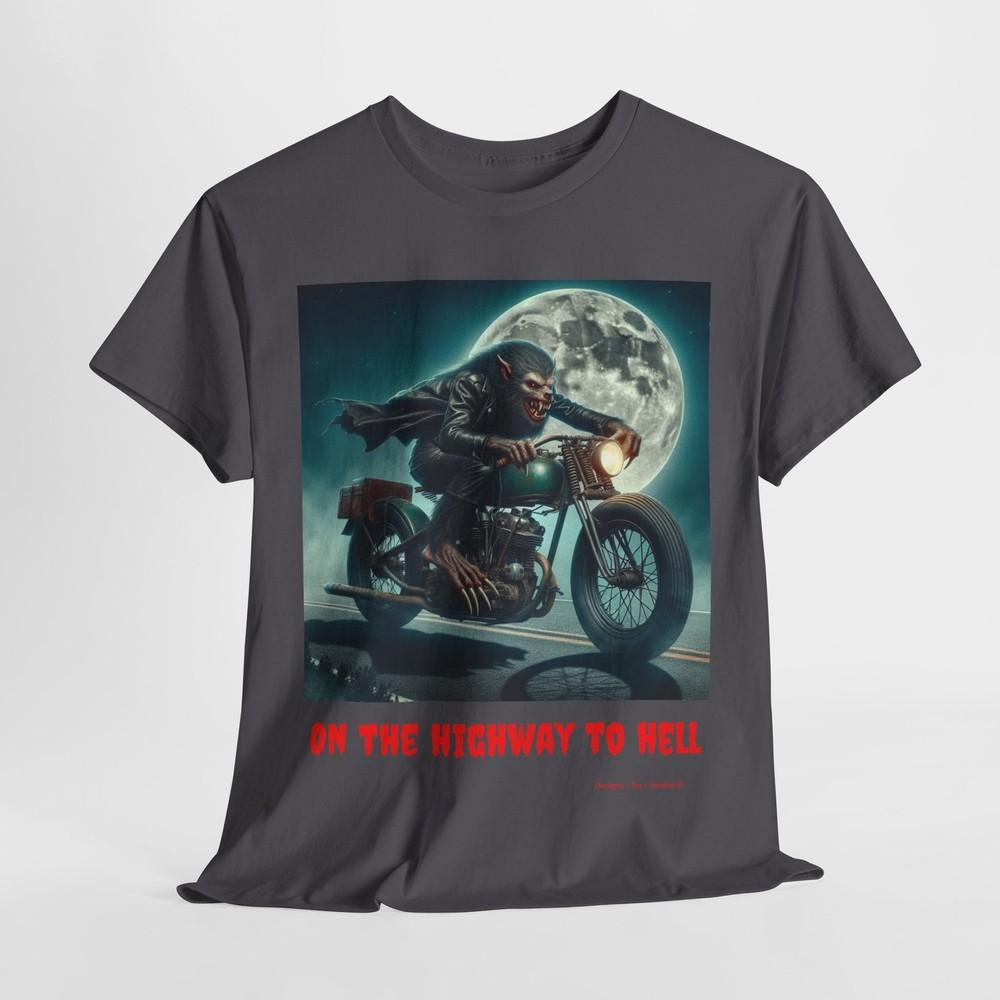 

Retro Werewolf Tee, Vintage Biker Shirt, Motorcycle T-Shirt, V-Twin Chopper Top, Unisex T-Shirt XXXL