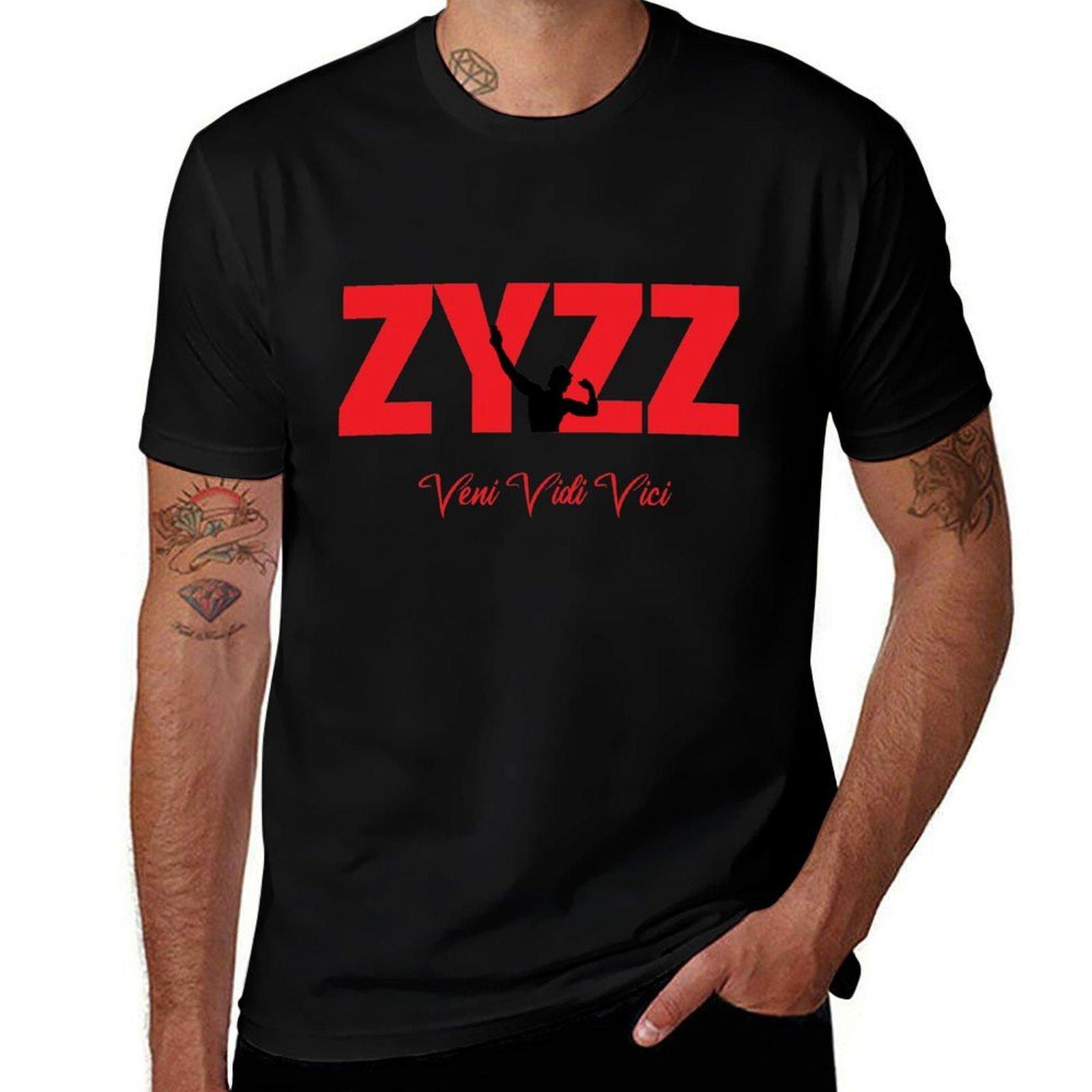 

Дизайнерська футболка Zyzz Text Sickkunt Gym Bodybuilding Мотиваційна естетика Veni Vidi Vici Design M