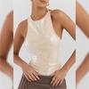 Y23TP749 Spring Women's Halter Neck Slim-Fit Sequin Top