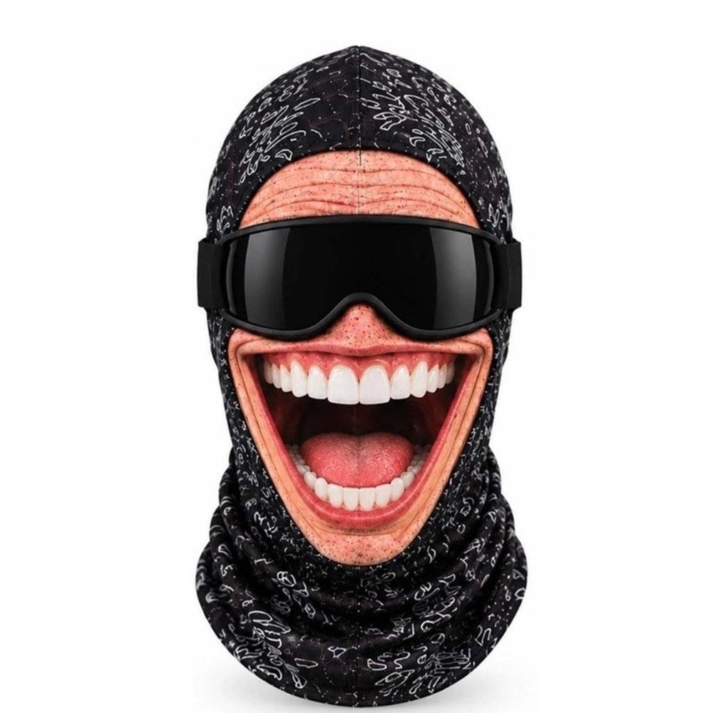 White Mustache Old Man Balaclava Face Mask Ski Mask Hood Outdoor/Cycling/Pranks/Party