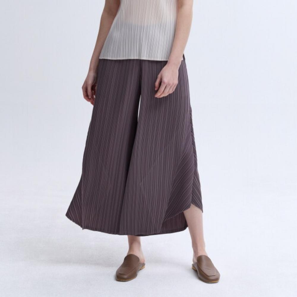 Pleats Me geoMetric Diagonal Cut Pleated Balloon Pants Pppts326003