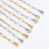 10pcs 5pcs 1pcs Stainless Steel Chain Hollow Frame Link Necklace Chains 5cm Extension Chain Lobster Clasp for DIY Jewelry Making