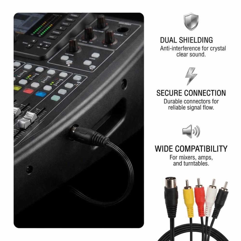 4.9ft Sound Adapter Cable Plug and Play Sound Extension Cable  PC Computer Connection