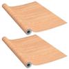 Self-adhesive Film - vidaXL - Maple - 210x90 Cm - 2 Pcs - Waterproof