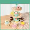 Educational Wooden Play Food Storage Rack For Children With Realistic Kitchen Role Play And Fine Motor Skills Development