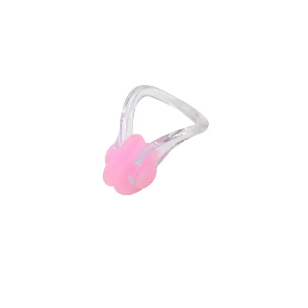 

Soft Silicone Swimming Nose Clip High Quality Reusable Comfortable Diving Surfing Swim Nose Clips For Adults Children 1PCS рожевий