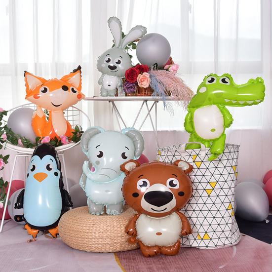 Balloon Cartoon Shape Not Easy Punctured Plastic Foil Animal Birthday Balloon for Home