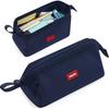 Large Capacity Pencil Case with Pen Holder Label Minimalist Student Stationery Storage Creative Stationery Storage Bag