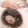 Yousheng Realistic Siamese Cat Plush Toy with Sound Lifelike Kitten Stuffed Animal Doll Meowing Interactive Cat Decor