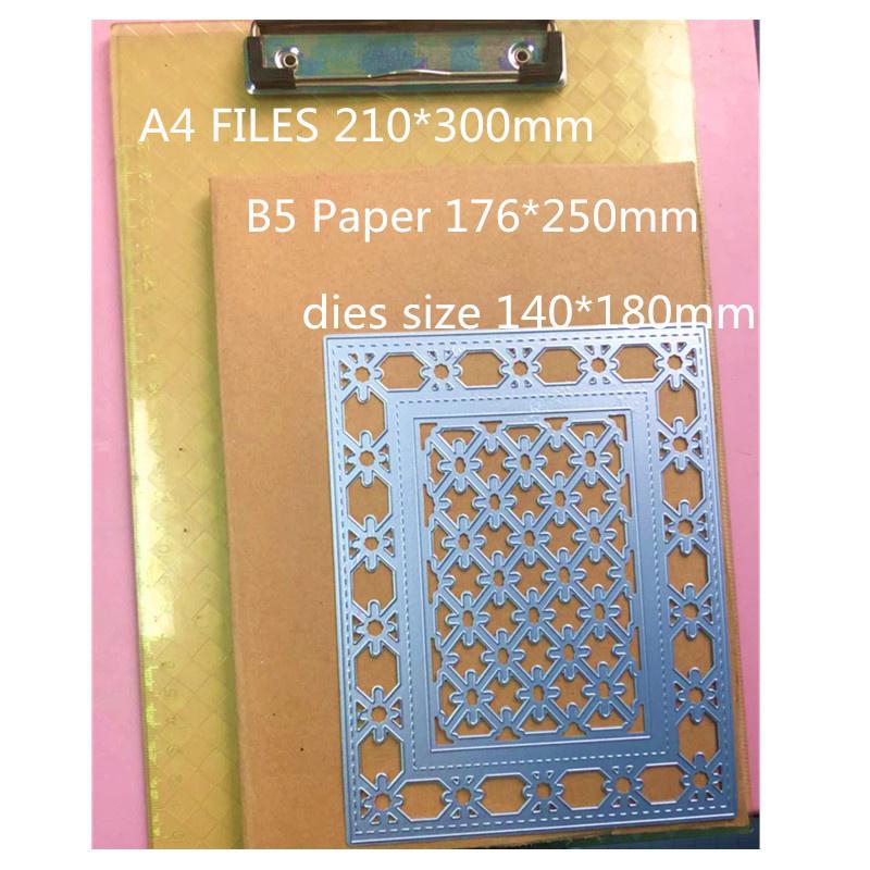 Die Metal Big Background Size Cutting Dies Frame Craft Cutting Die Embossing Stencil For Handmade