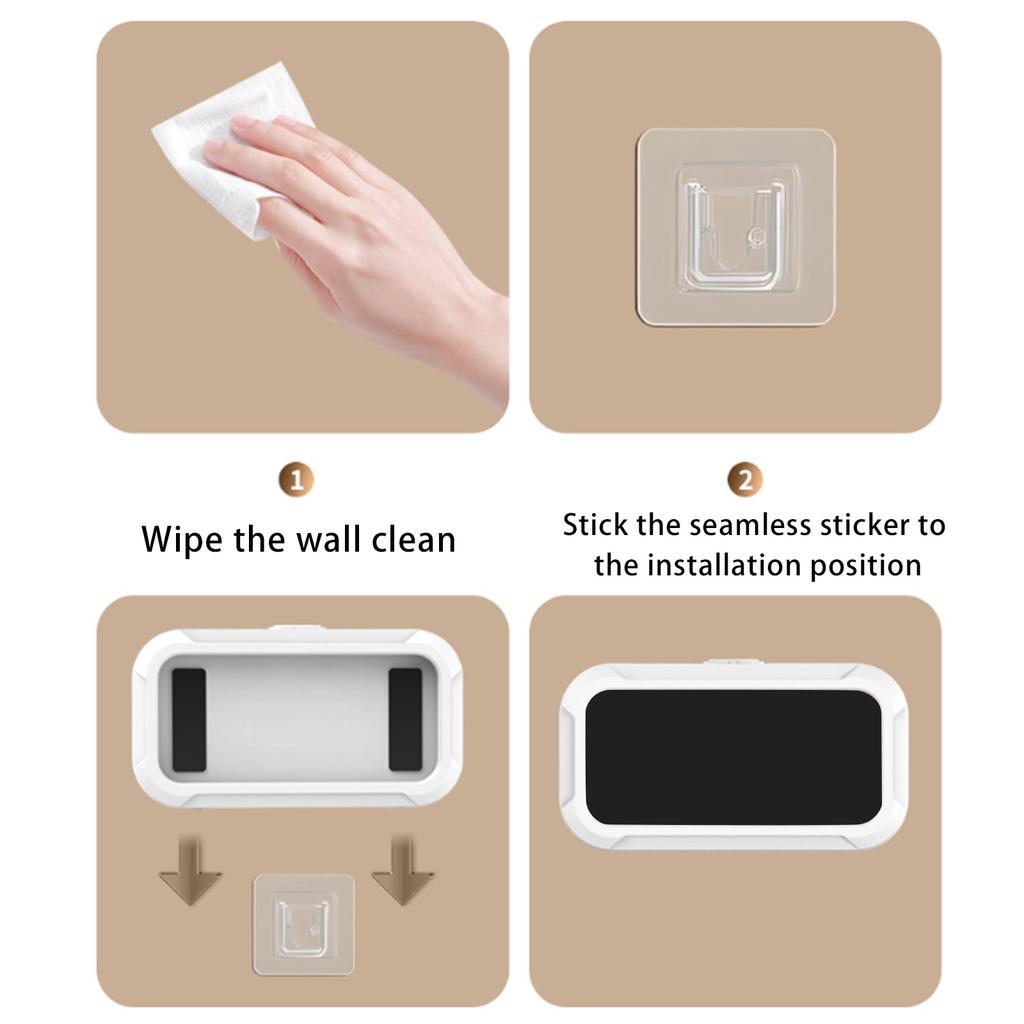 Shower Phone Holder 360° Rotating Wall-Mounted Phone Holder Ideal For Bathrooms, Bathtub Mirrors, And Kitchens A Gift Suitable For Both Men And Women