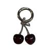 Cherrys Keychain Pendant Lovely Sturdy Alloy Charm for Bags and Car Fashionable Accessory for Trendsetters Outfits