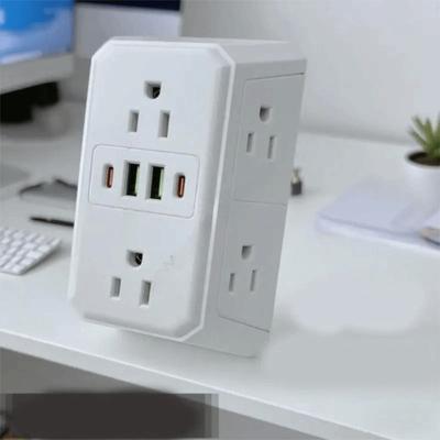Mehrere USB-Anschlüsse Wandsteckdose Sechsfach-Steckverteiler für den US-Heimgebrauch
