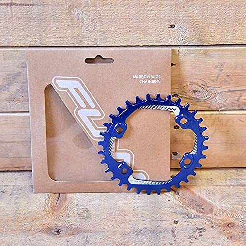 Funn Solo Narrow Wide Chainring, for Uneven Pitch 4-Arm, PCD (BCD) 96mm, for Front Single (30T, Black)