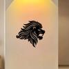 1pc Metal Lion Wall Decor Iron Art Statue 11.81 Inch for Indoor Outdoor Home Garden Living Room Bedroom Porch