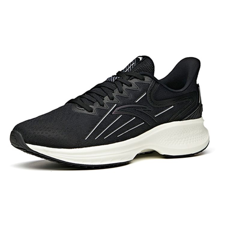 Anta Ling Pao 1 Breathable Mesh Low-Top Running Shoes Men Sneakers Black 112125585-1