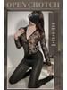Yi Jin Women's Lace See-Through Bodycon Lingerie with Double-Headed Zipper and Open Crotch