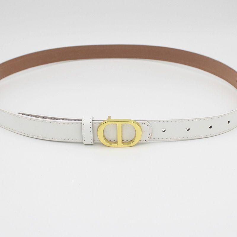 Stylish Gold Alloy Buckle Women's Fashionable Denim Pants Belt In Multiple Colors