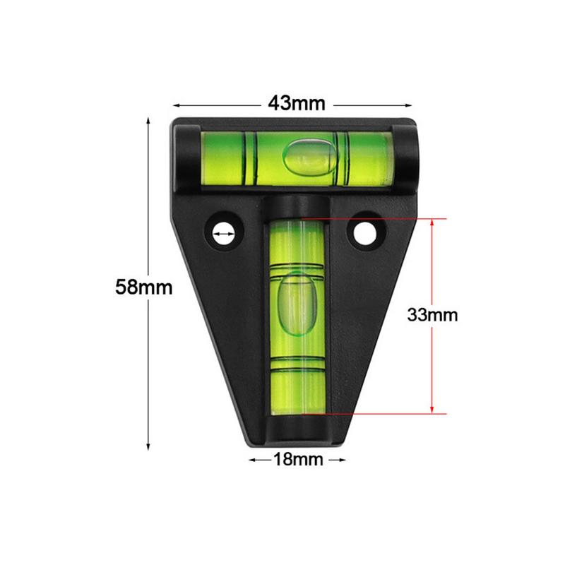 T-type Spirit Level Spirit Level Portable Measurement Instrument Shatterproof Waterproof Type Level Bubble Level For Campervan