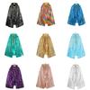 Cape à capuche de Princesse à paillettes Costume Cape de Fée brillante Cosplay Fête Déesse Femme