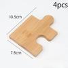 1 Set Wooden Puzzle Coaster Wooden Japanese Tea Ceremony Tea Cup Holder Beech Insulation Pad Walnut Cushion Tableware Decor NEW