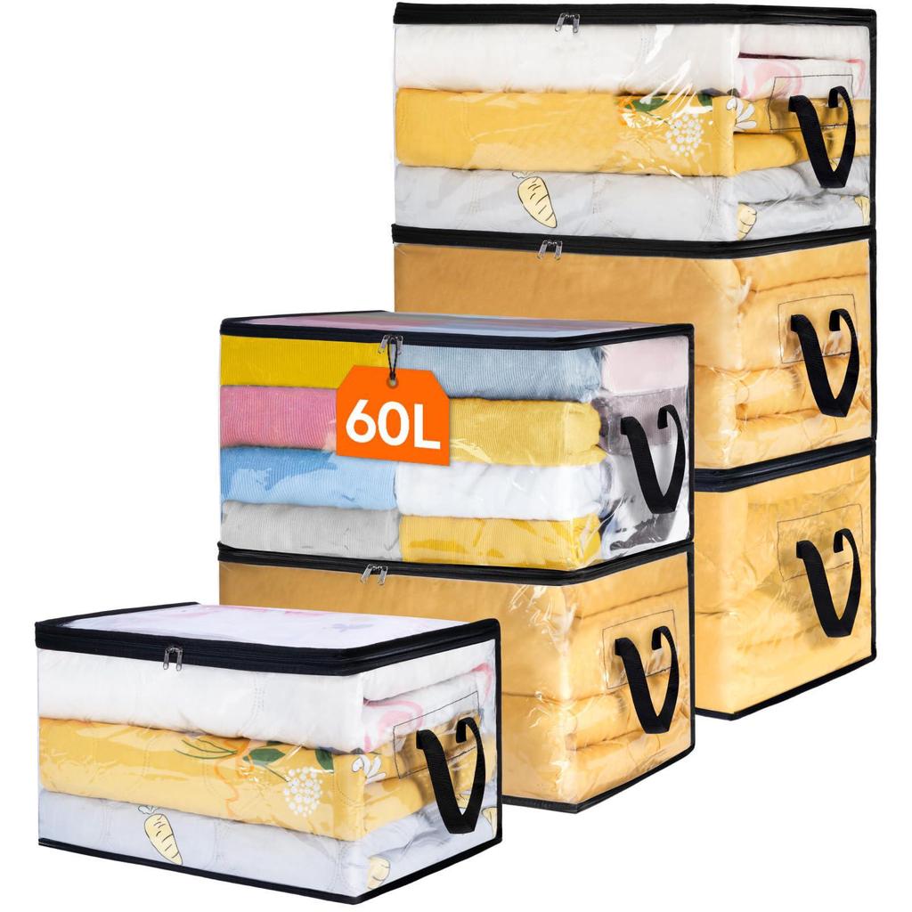 Thickened Transparent Storage Bag for Quilts and Clothes: Dustproof, Handheld, Multi-Purpose for Home, Travel, and Moving