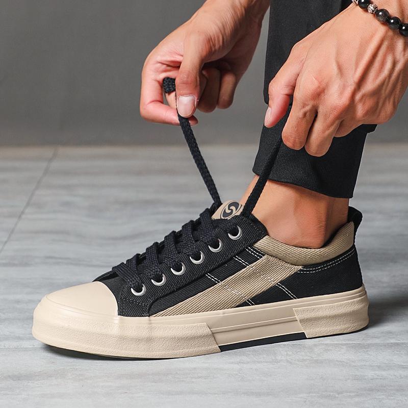 Fashion Casual Flats New Comfortable Canvas Sneakers Men‘s Shoes Outdoor Non-slip Sports Tennis Men's Sneakers Vulcanize Shoes SS25856