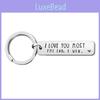 I Love You More The End Stainless Steel Keychain Perfect Gift For Valentine's Day And Birthdays