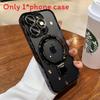 Clear Magnetic Mobile Phone Cases For Iphone 16 Shockproof Ring Cover Stand
